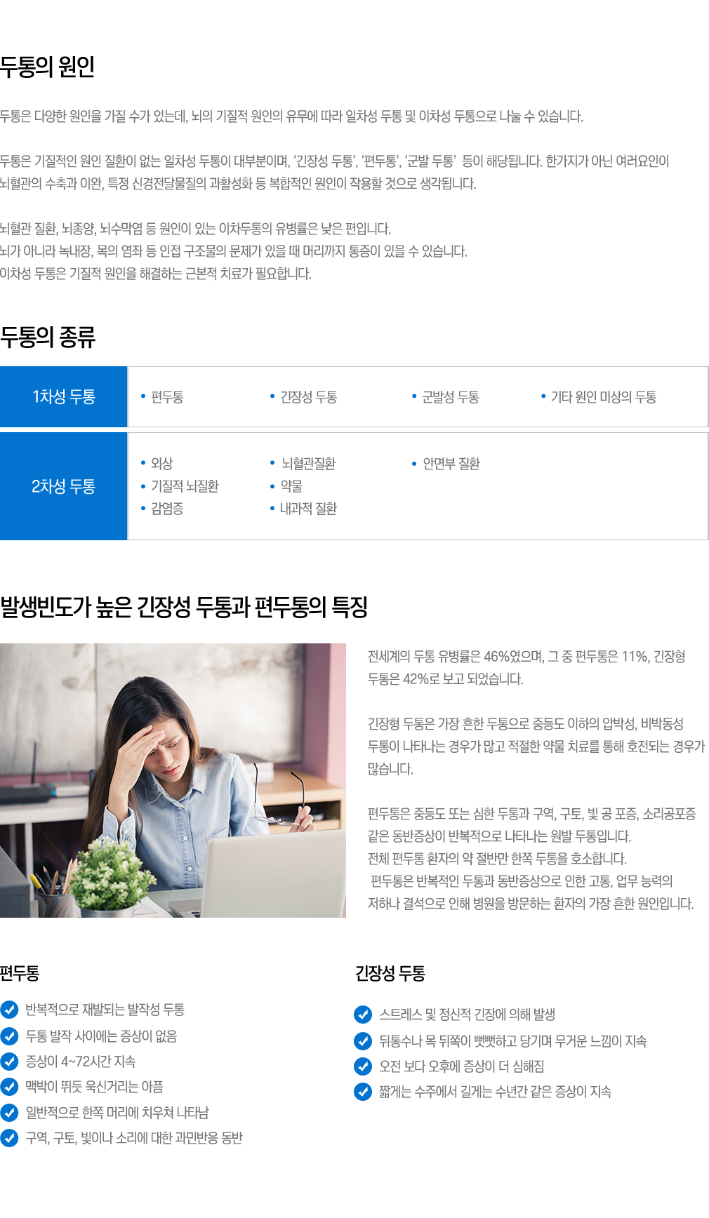 두통의 원인